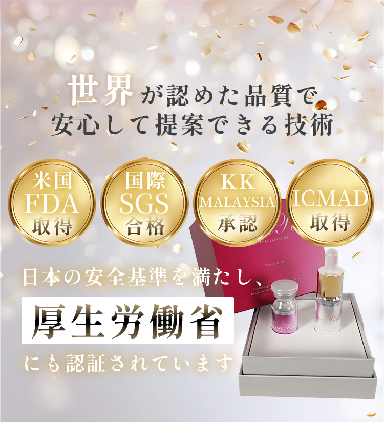 世界が認めた品質で安心して提案できる技術